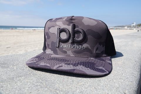 PBSS Black Camo Mesh Trucker Hat